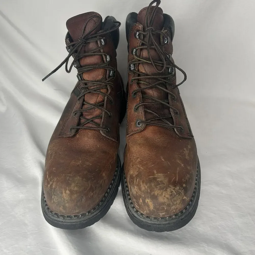 Red Wing Steel Toe Leather Boots Size 15 D Brown Work Style 2226